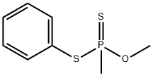 Methyldithiophosphonic acid O-methyl S-phenyl ester Struktur