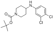 1-BOC-4-[(3,4-DICHLOROPHENYL)AMINO]-PIPERIDINE Struktur