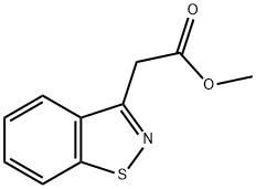 1,2-Benzisothiazole-3-acetic acid methyl ester Struktur