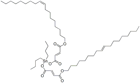 (Z)-octadec-9-enyl (all-Z)-6,6-dibutyl-4,8,11-trioxo-5,7,12-trioxa-6-stannatriaconta-2,9,21-trienoate Struktur