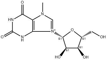 7-Methylxanthosine Struktur