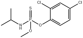 N-[(2,4-dichlorophenoxy)-methoxy-phosphinothioyl]propan-2-amine Struktur