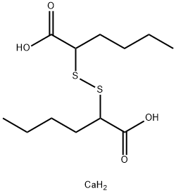 2,2'-dithiobishexanoic acid, calcium salt  Struktur