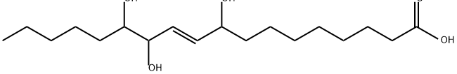 9,12,13-trihydroxy-10-octadecenoic acid Struktur