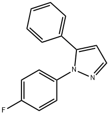 1-(4-FLUOROPHENYL)-5-PHENYL-1H-PYRAZOLE Struktur