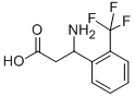 3-AMINO-3-(2-TRIFLUOROMETHYL-PHENYL)-PROPIONIC ACID Struktur