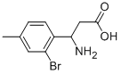 3-AMINO-3-(2-BROMO-4-METHYL-PHENYL)-PROPIONIC ACID Struktur