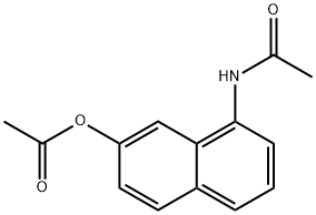 8-ACETAMIDONAPHTHALEN-2-YL ACETATE Struktur