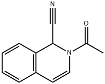 2-Acetyl-1,2-dihydro-1-isoquinolinecarbonitrile Struktur