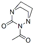 2-Acetyl-1,2,4-triazabicyclo[2.2.2]octan-3-one Struktur