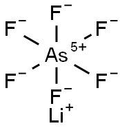 LITHIUM HEXAFLUOROARSENATE(V) Struktur