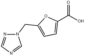 5-(1H-1,2,4-triazol-1-ylmethyl)-2-furoic acid Struktur