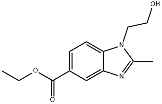 1-(2-HYDROXY-ETHYL)-2-METHYL-1H-BENZOIMIDAZOLE-5-CARBOXYLIC ACID ETHYL ESTER price.