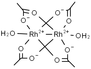 RHODIUM(II) ACETATE DIMER DIHYDRATE Struktur