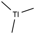 trimethylthallane Struktur