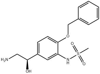 (R)-N-(5-(2-aMino-1-hydroxyethyl)-2-(benzyloxy)phenyl)MethanesulfonaMide Struktur