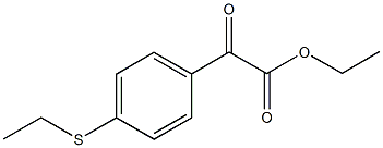 ETHYL 4-(ETHYLTHIO)BENZOYLFORMATE Struktur