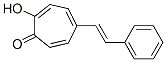 2-Hydroxy-5-styryl-2,4,6-cycloheptatriene-1-one Struktur