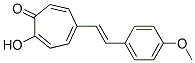 2-Hydroxy-5-(p-methoxystyryl)tropone Struktur