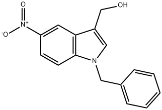 (1-BENZYL-5-NITRO-1H-3-INDOLYL)METHANOL Struktur