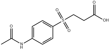 3-(4-ACETYLAMINO-BENZENESULFONYL)-PROPIONIC ACID Struktur