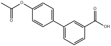 4'-(ACETYLOXY)-1,1'-BIPHENYL-3-CARBOXYLIC ACID Struktur