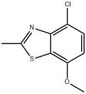 Benzothiazole, 4-chloro-7-methoxy-2-methyl- (9CI) Struktur