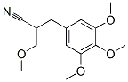 3-methoxy-2-(3,4,5-trimethoxybenzyl)propiononitrile Struktur