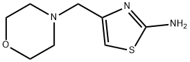 4-(MORPHOLIN-4-YLMETHYL)-1,3-THIAZOL-2-AMINE Struktur