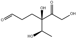 (R)-4,6-Dihydroxy-4-[(R)-1-hydroxyethyl]-5-oxohexanal Struktur