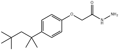 2-[4-(1,1,3,3-tetramethylbutyl)phenoxy]acetohydrazide Struktur