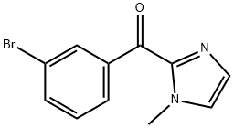 (3-bromophenyl)(1-methyl-1H-imidazol-2-yl)methanone Struktur