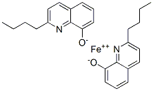 Iron(II)bis(2-butylquinoline-8-olate) Struktur