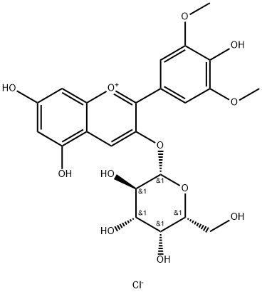 MALVIDIN-3-GALACTOSIDE CHLORIDE Struktur