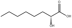 (2R)-2-hydroxyoctanoic acid Struktur