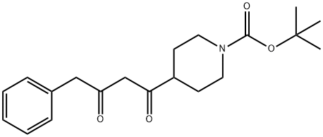 4-(3-OXO-4-PHENYL-BUTYRYL)-PIPERIDINE-1-CARBOXYLIC ACID TERT-BUTYL ESTER Struktur