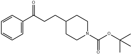 1-Boc-4-(3-oxo-3-phenylpropyl)piperidine Struktur