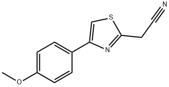 [4-(4-methoxyphenyl)-1,3-thiazol-2-yl]acetonitrile Struktur