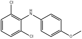 2,6-Dichloro-N-(4-Methoxyphenyl) Benzenamine Struktur