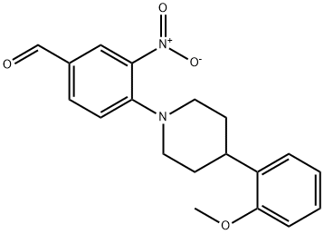 4-[4-(2-METHOXYPHENYL)PIPERIDINO]-3-NITROBENZALDEHYDE Struktur