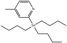 4-METHYL-2-(TRIBUTYLSTANNYL)PYRIDINE Struktur