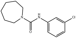 N-(3-chlorophenyl)-1-azepanecarboxamide Struktur