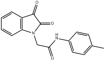 2-(2,3-Dioxo-2,3-dihydro-1H-indol-1-yl)-N-(4-methylphenyl)acetamide Struktur