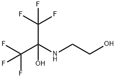 1,1,1,3,3,3-Hexafluoro-2-[(2-hydroxyethyl)amino]-2-propanol Struktur