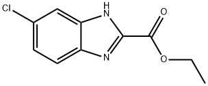 5-CHLORO-1H-BENZOIMIDAZOLE-2-CARBOXYLIC ACID ETHYL ESTER Struktur