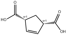 (1R,3S)-4-Cyclopentene-1,3-dicarboxylic acid Struktur