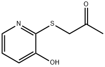 1-[(3-Hydroxy-2-pyridinyl)thio]-2-propanone Struktur