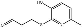 3-[(3-Hydroxy-6-methyl-2-pyridinyl)thio]propanal Struktur