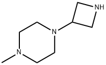 Piperazine, 1-(3-azetidinyl)-4-methyl- (9CI) Struktur