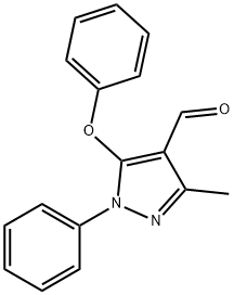 3-METHYL-5-PHENOXY-1-PHENYL-1H-PYRAZOLE-4-CARBALDEHYDE Struktur